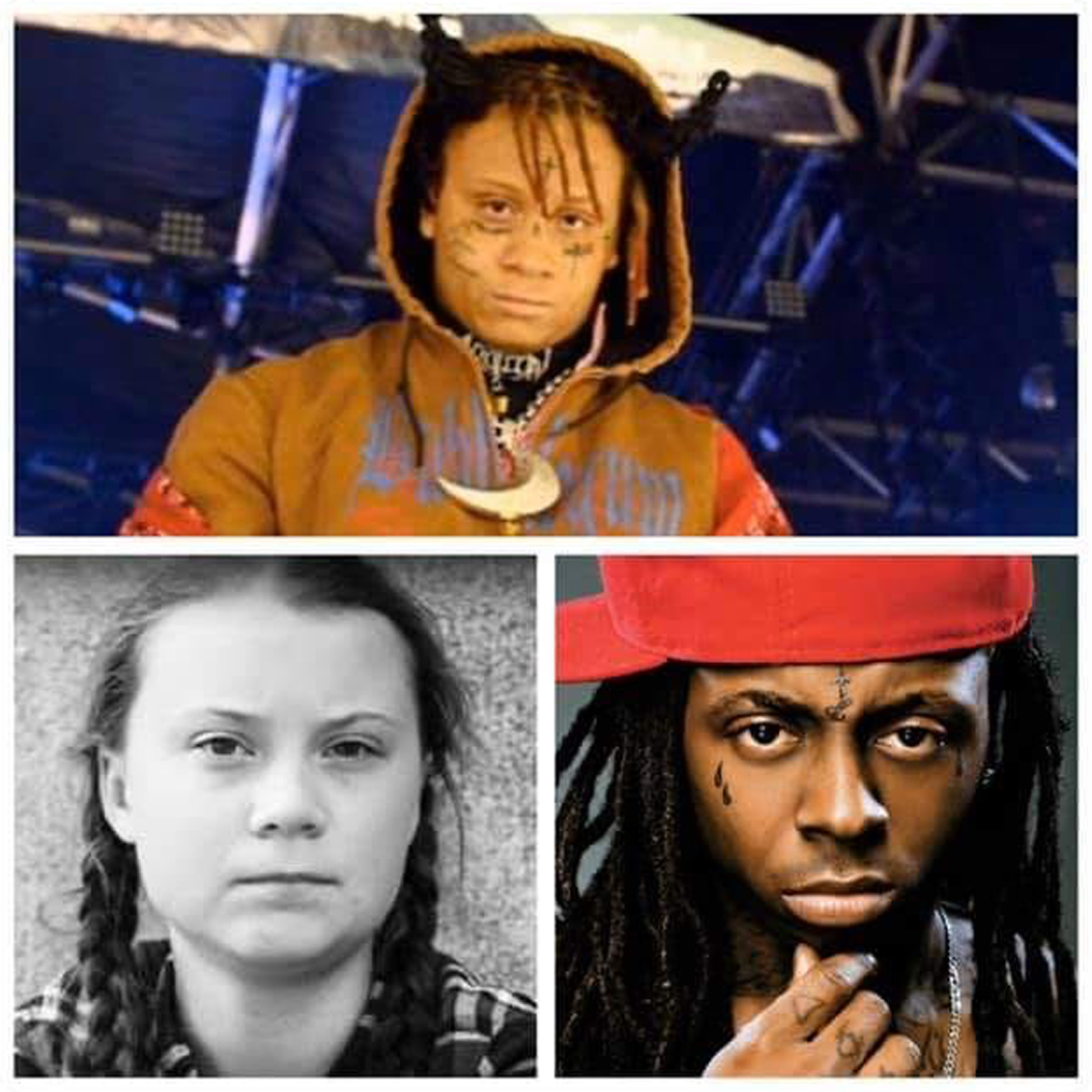 trippie redd lookslike greta thunberg cosplay lil wayne