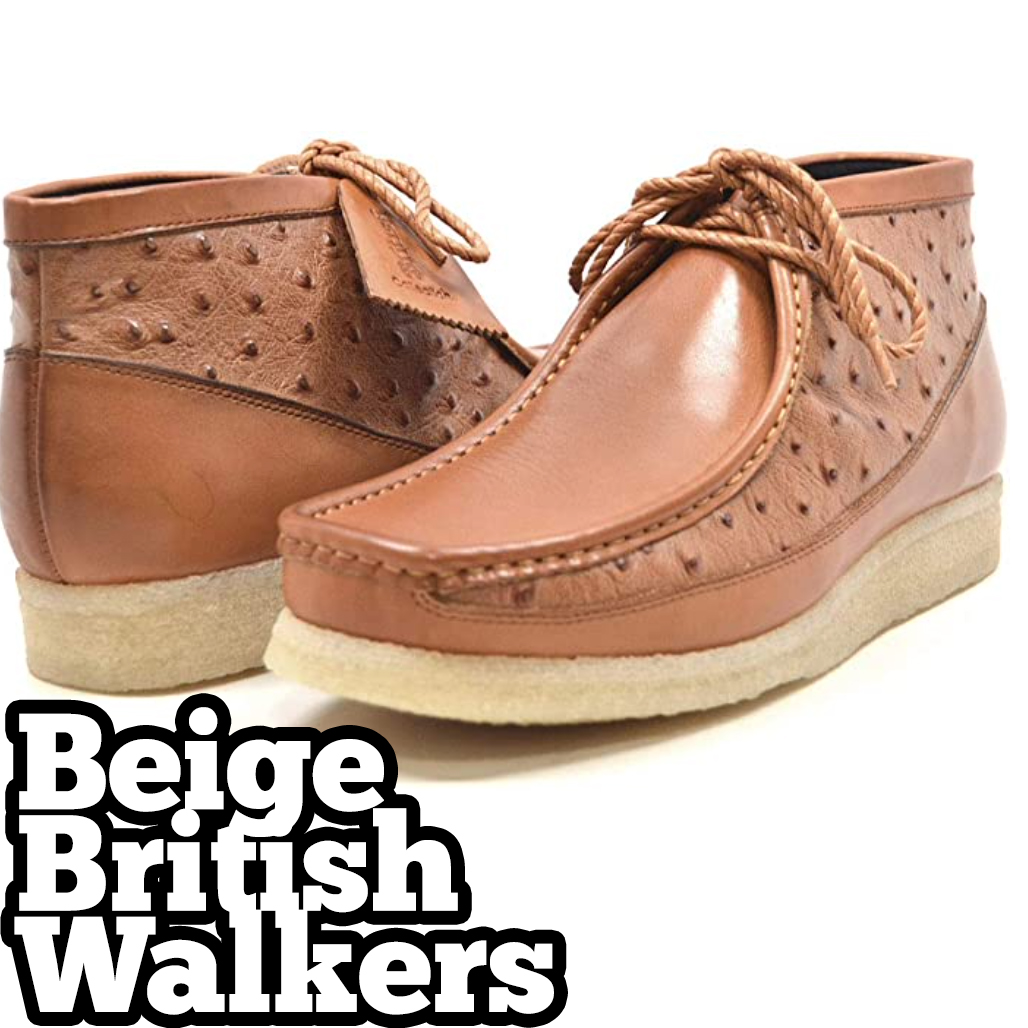 70s hip hop fashion beige british walkers 