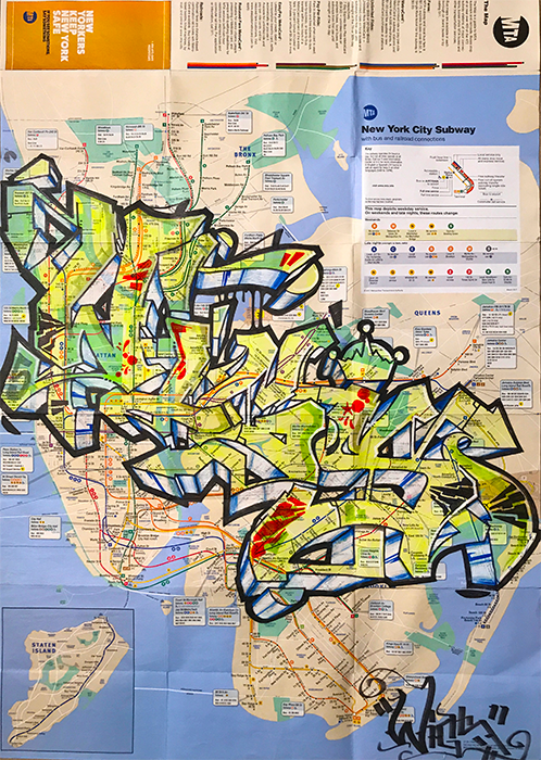 graffiti map wigs green transparent