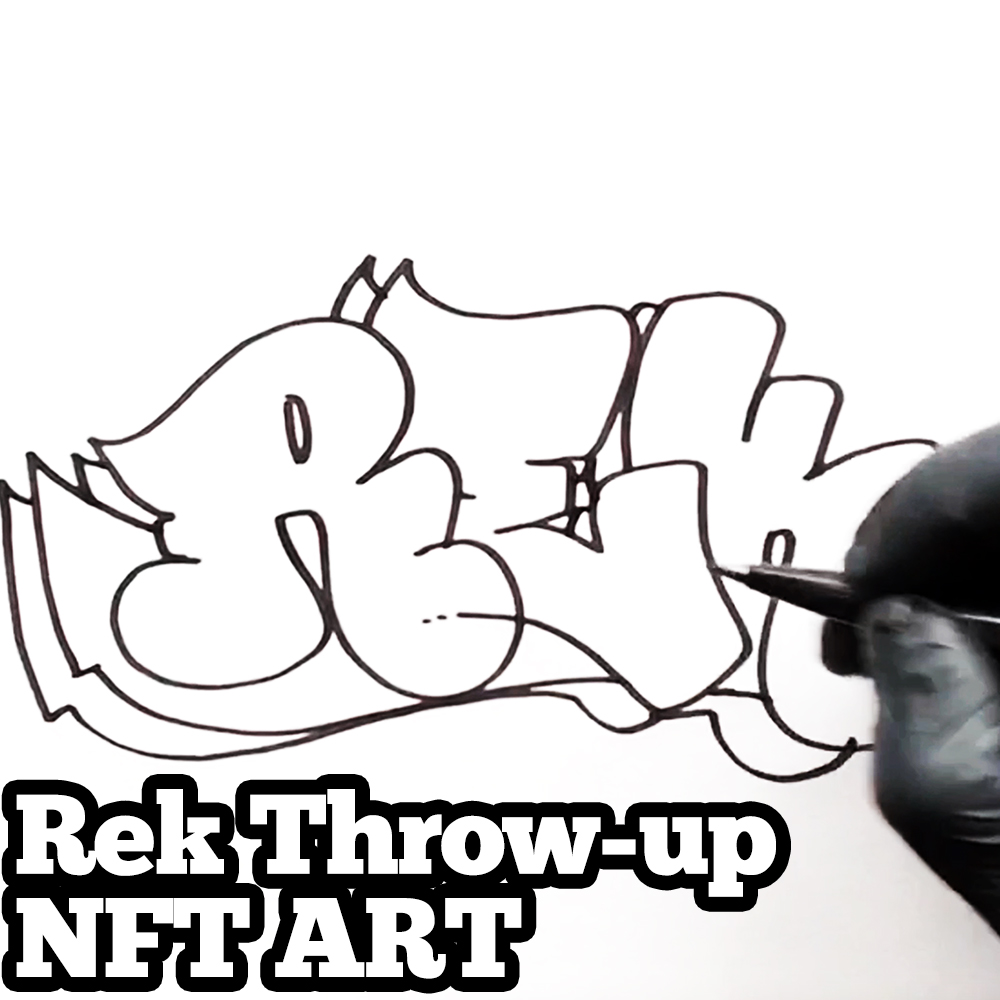 nft art rek throw-up