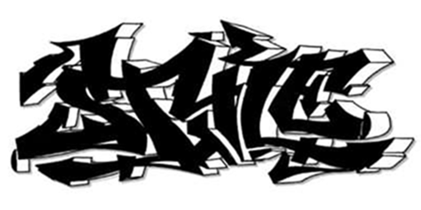 shadow graffiti tattoo design